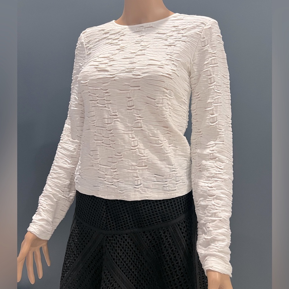 White Crimped Shirt size XS Armani exchange